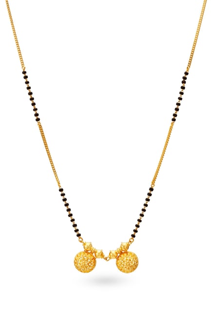 Buy Tanishq Swarnam 22 Kt Gold Mangalsutra Online At Best Price Tata Cliq