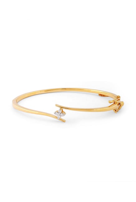 Buy Tanishq 18kt Gold \u0026 Diamond Bangle 