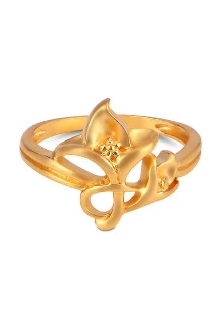 Buy Tanishq with Floral Design 22 kt Gold Ring Online At Best Price ...