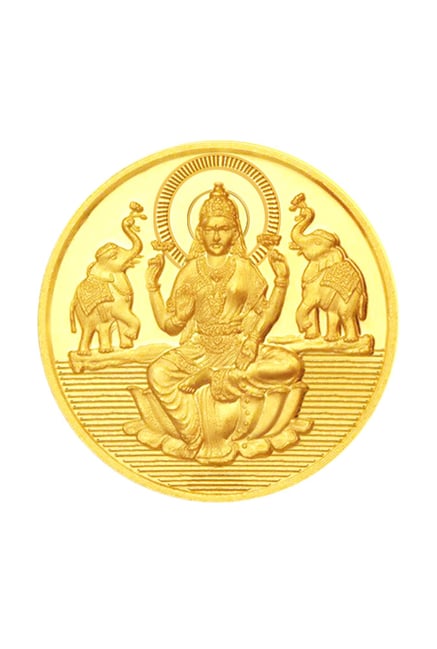 Sri Jagdamba Pearls Goddess Laxmi 24k (999) 2gm Gold Coin