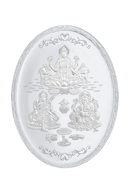 Sri Jagdamba Pearls Gsl Oval 999 Silver 20gm Silver Coin