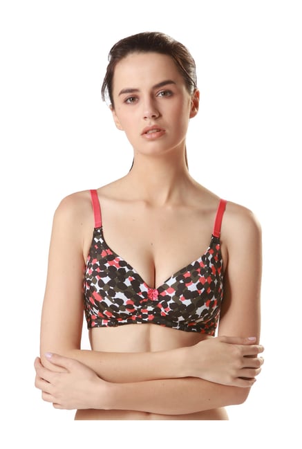 Buy Candour London Padded Wired Medium Coverage Strapless Bra-Navy Blue  Stripe for Women Online in India