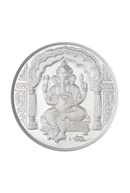 Sri Jagdamba Pearls Ganesh 999 Silver 10gm Silver Coin