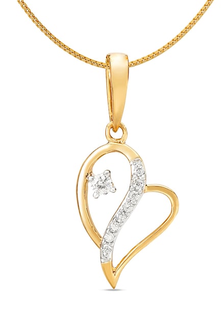 Buy Tanishq 18k Gold & Diamond Pendant Online At Best Price @ Tata CLiQ