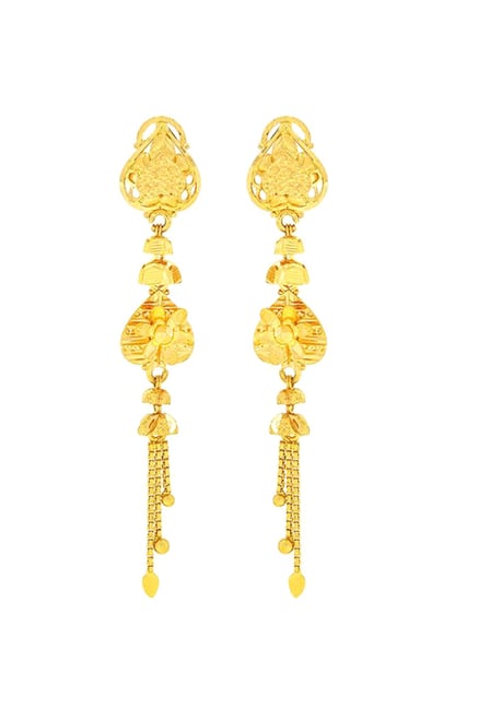 earrings designs gold at kalyan jewellers