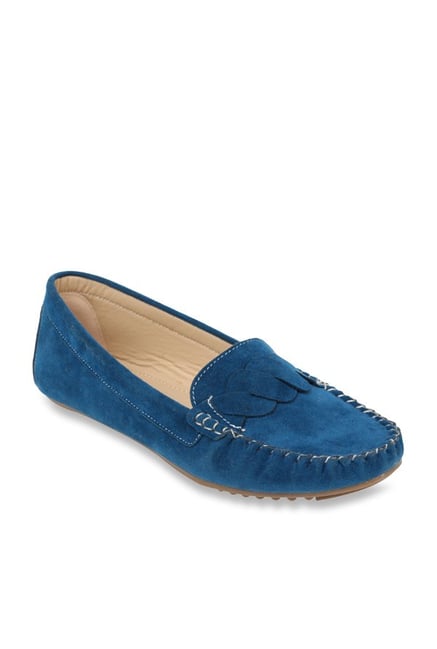 teal blue loafers
