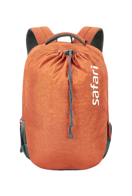 Safari Drawstring 20 Cb Rust Brown Laptop Backpack