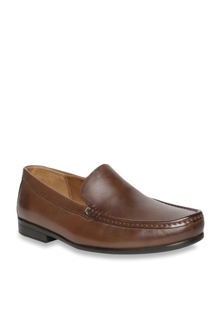 clarks brown loafers