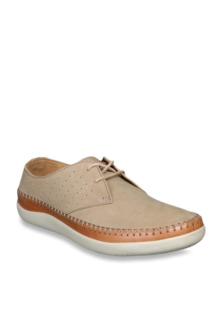 Clarks Veho Flow Beige Derby Shoes from 
