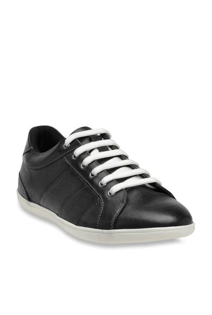 Franco Leone Men's Black Casual Sneakers