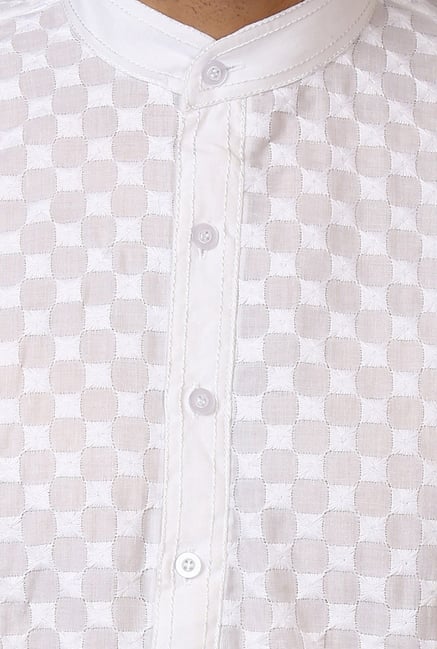 Buy Raymond White Cotton Kurta Set for Men Online Tata CLiQ