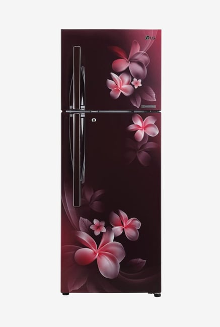 LG 284 L Frost Free Double Door 3 Star (2020) Convertible Refrigerator(Scarlet Plumeria, GL-T302RSPN)