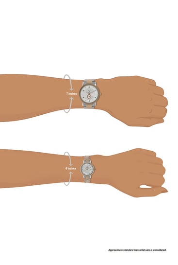 branded couple watch set titan