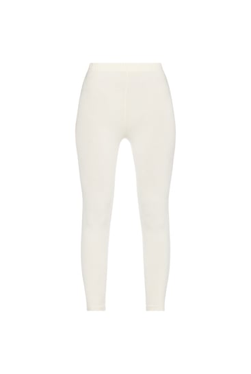 Buy Utsa by Westside Off White Cropped Leggings for Women