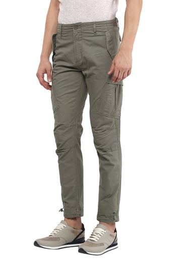 Buy Celio Mens Cargo Trousers Olive 3596653192058 at Amazonin