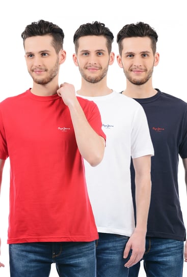 pepe jeans tri pack t shirts