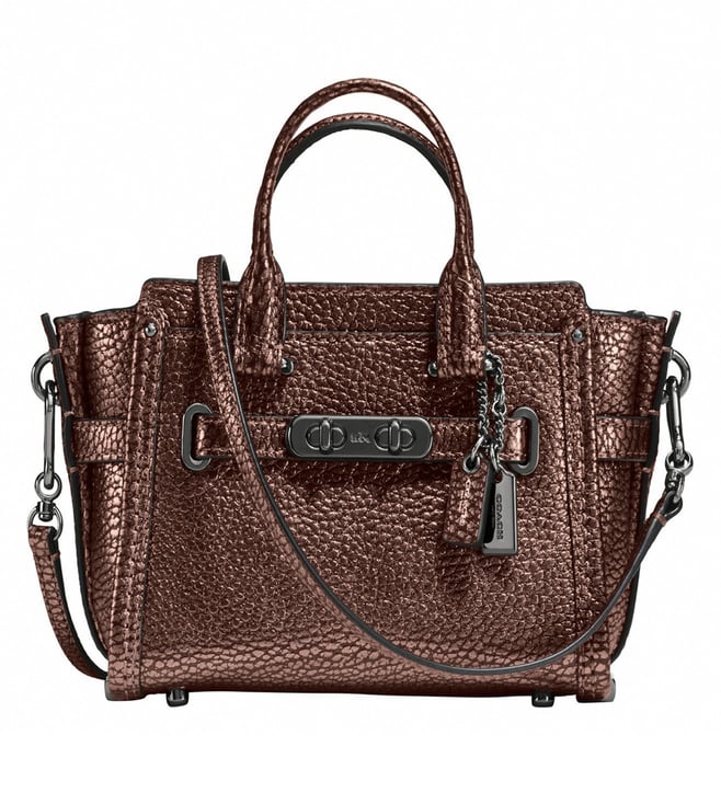 Buy Coach Swagger 15 Dark Bronze Satchel For Women At Best Price Tata CLiQ Luxury