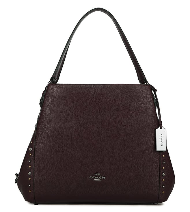 coach edie shoulder bag 31 oxblood