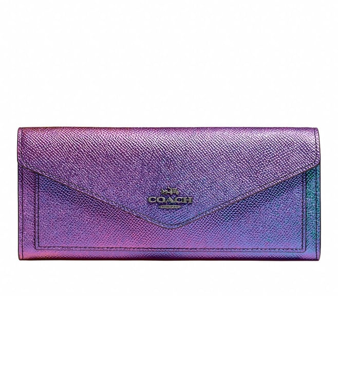 Buy Coach Novelty Hologram Leather Multicolor Wallet for Women Online Tata CLiQ Luxury