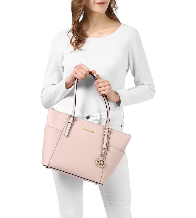 michael kors jet set tote soft pink