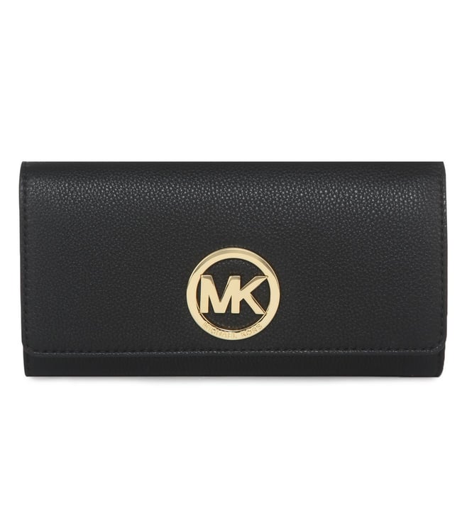 Buy Michael Michael Kors Fulton Black Wallet for Women Online Tata CLiQ Luxury