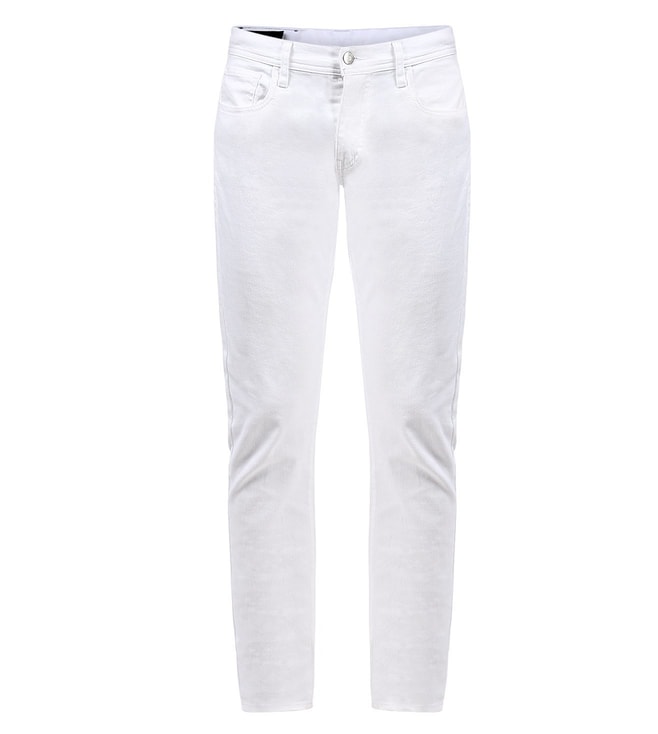 armani exchange white jeans