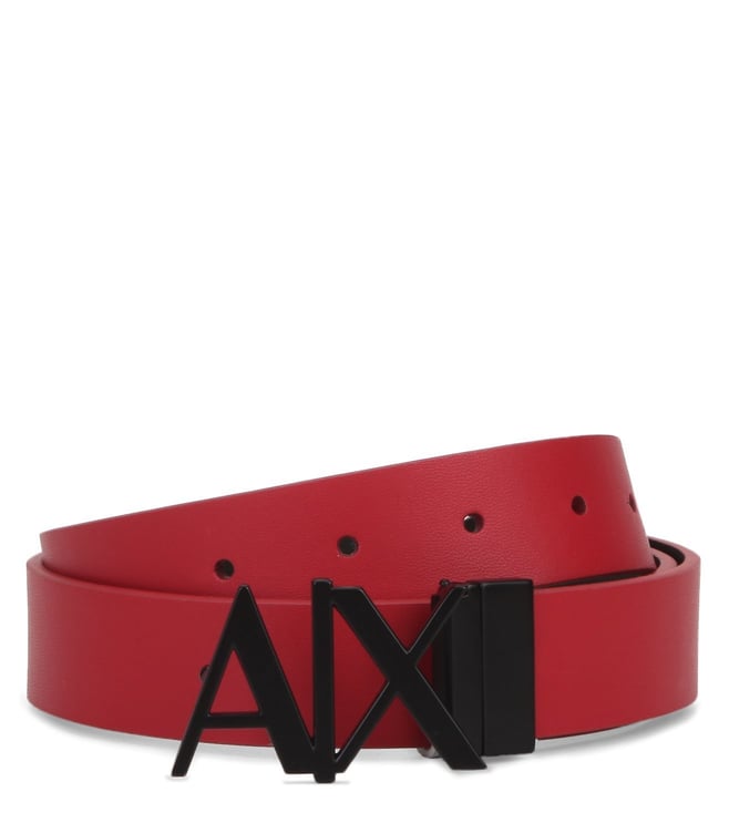 armani exchange red belt