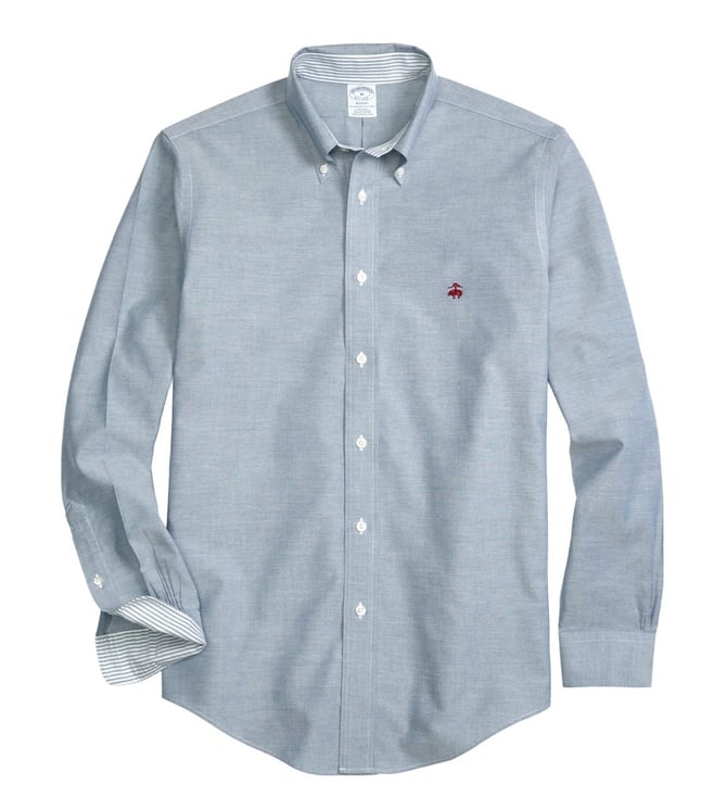 Buy Brooks Brothers Non-Iron BC Blue Regent Fit Sport Shirt for