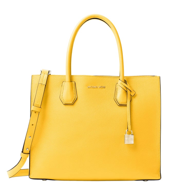 michael kors large tote yellow