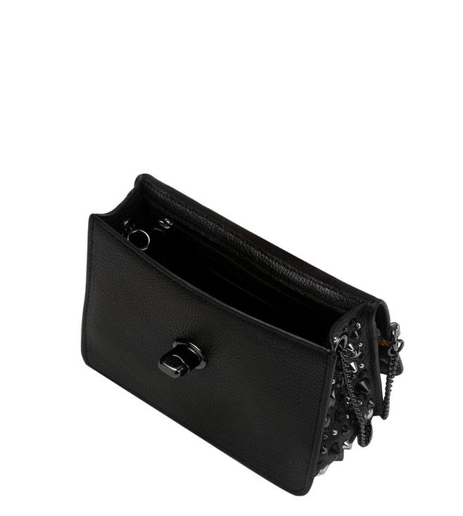 Buy Coach Turnlock Chain Dark Black Multi Bowery Crossbody Bag for Women Online @ Tata CLiQ Luxury