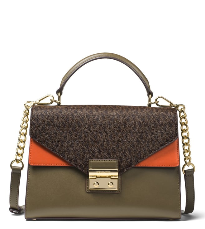 michael kors sloan leather satchel