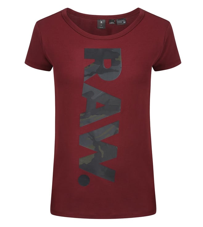 g star raw red t shirt