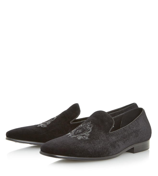 Uithoudingsvermogen Zaklampen postkantoor Buy Dune London Black Velvet Pisa Loafer for Men Online @ Tata CLiQ Luxury