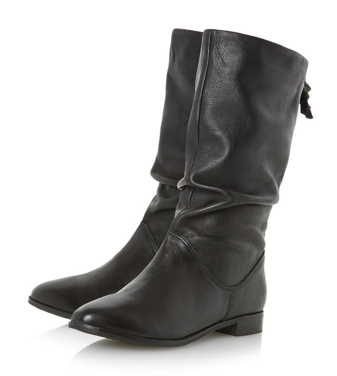 Black Leather Rosalind Cowboy Boot 