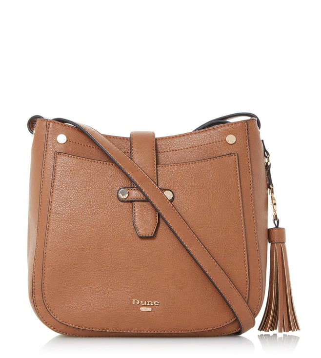 dune tan cross body bag