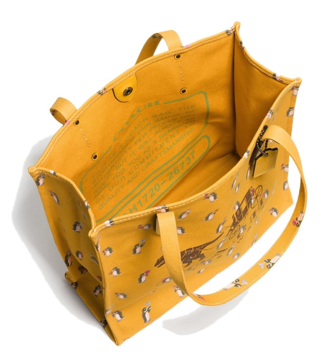 coach yellow tote