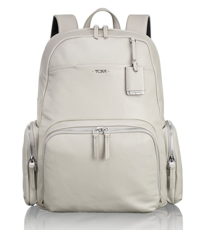 tumi backpack women leather