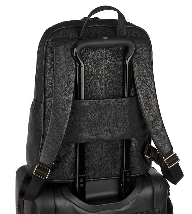 Buy Tumi Black Voyageur Halle Leather Backpack for Women Online @ Tata CLiQ Luxury