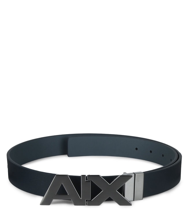 Buy Armani Exchange Navy Reversible Logo Waist Belt for Men Online @ Tata  CLiQ Luxury