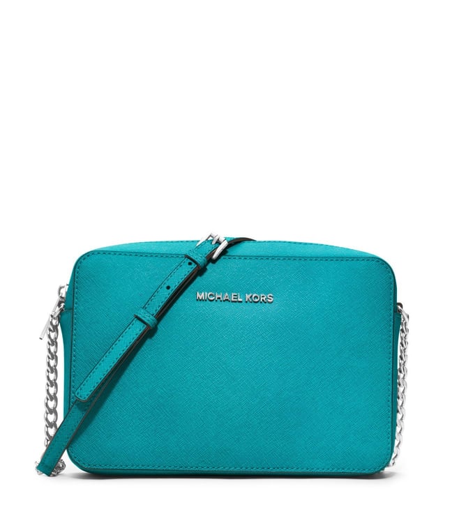 michael kors teal crossbody