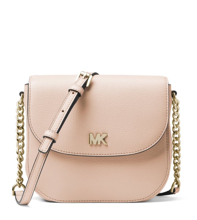 Buy MICHAEL Michael Kors Soft Pink Mott Leather Cross Body Bag for ...