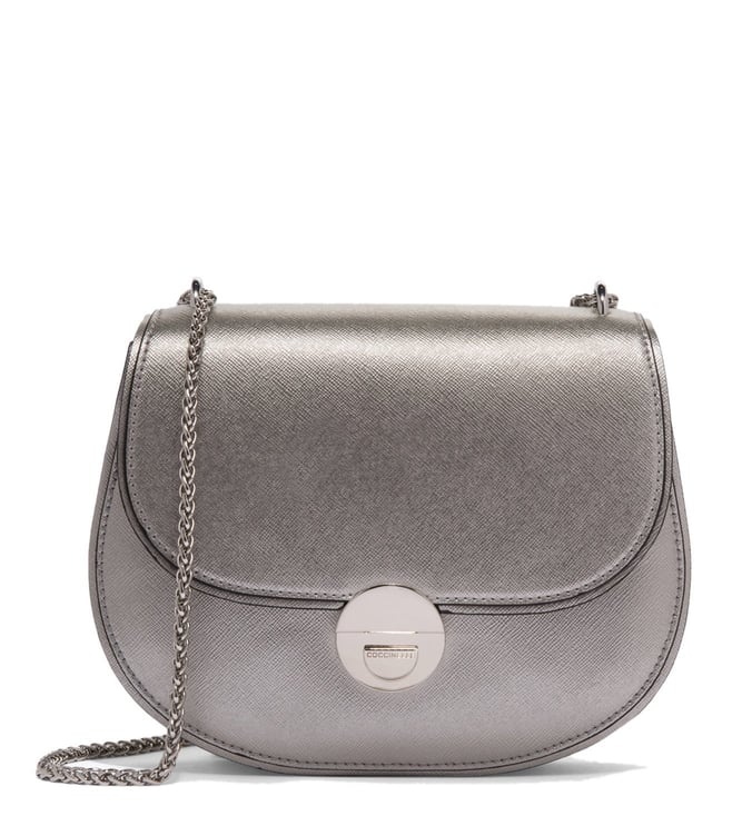 silver cross body bag