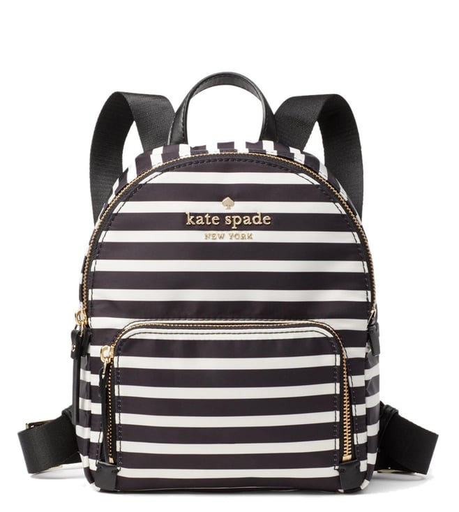 kate spade black and white backpack