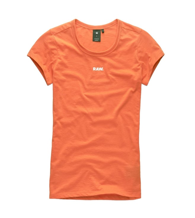 g star orange shirt