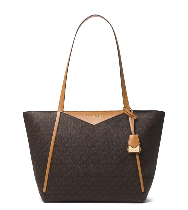 Buy MICHAEL Michael Kors Brown Whitney Signature Large Tote Bag for Women Online @ Tata CLiQ Luxury