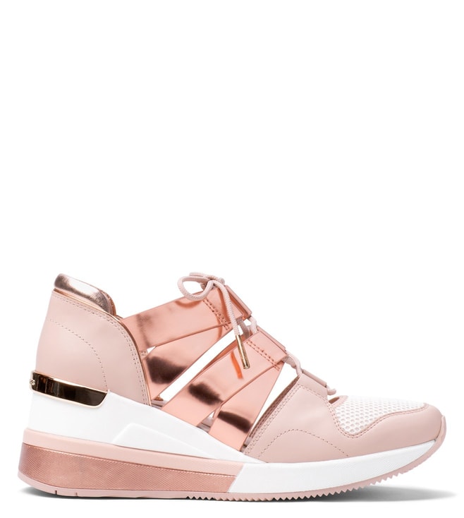 Buy MICHAEL Michael Kors Soft Pink Beckett Metallic Sneakers for Women  Online @ Tata CLiQ Luxury