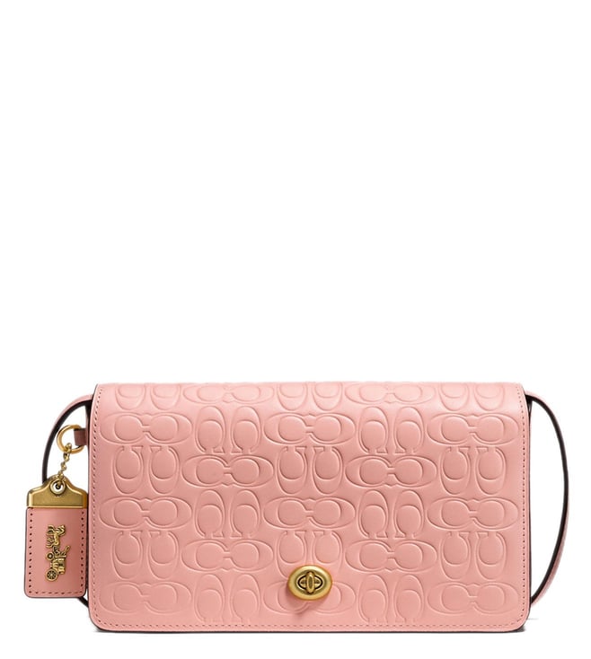 Buy Coach Peony Dinky Signature Leather Cross Body Bag for Women