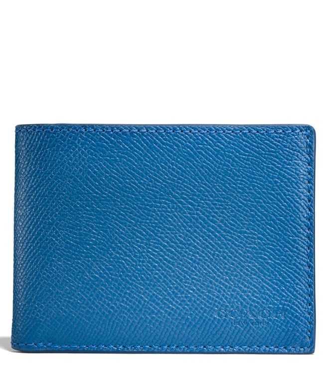 coach wallet men blue