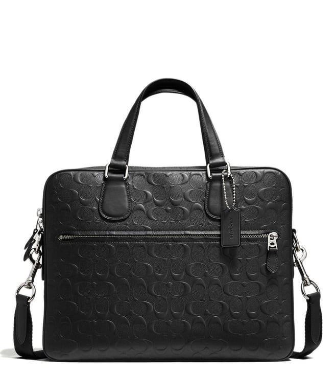 Buy Coach Black Hudson 5 Laptop Bag for Men Online Tata CLiQ Luxury