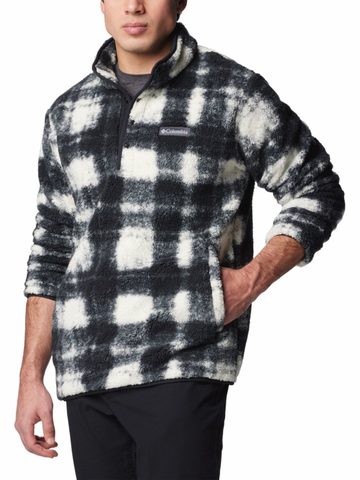 Buy Columbia White Regular Fit Checks Jacket for Mens Online